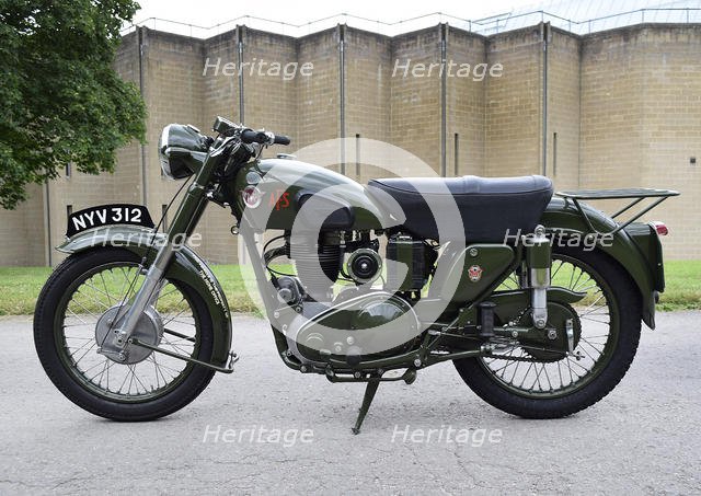 1954 Matchless G3 LS Auxiliary Fire Service motorcycle. Creator: Unknown.