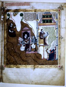 Miniature for work 'Electorium Parrum Breviculum seu' codex St. Peter, with scenes from the life …