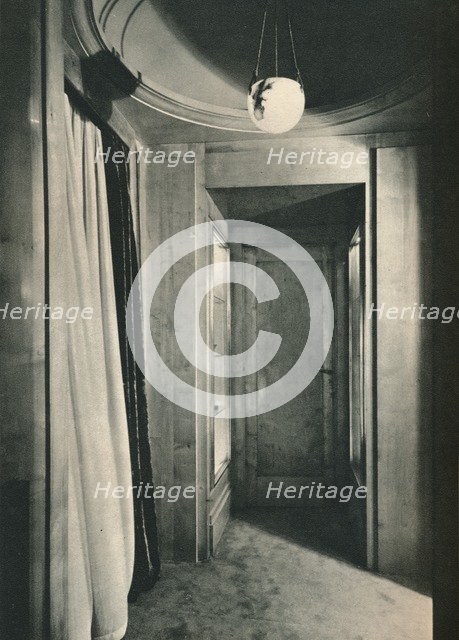 'Small Vestibule with Cupboards in White Sycamore', c1925. Artist: Unknown.