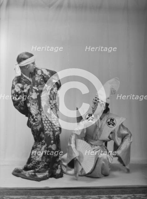 Ito, Michio, Mr., and another dancer, between 1916 and 1921. Creator: Arnold Genthe.