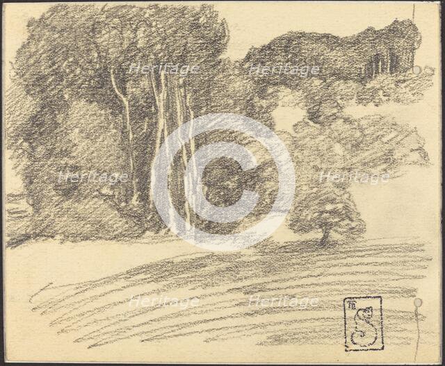 The Forest at Courdemanche, 1895. Creator: Theophile Alexandre Steinlen.