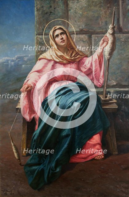 Our Lady the Spinner, 1897. Creator: Feliks Cichocki.