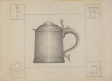 Pewter Tankard, c. 1936. Creator: Henry Meyers.