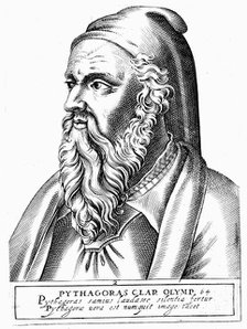 Pythagoras (c560 - 480 BC), Greek philosopher and scientist. Artist: Unknown
