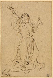 Study for Saint Francis Receiving the Stigmata, 1632/34. Creator: Guercino.