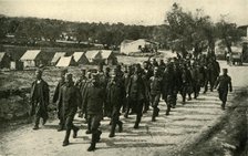 'Reorganizing the Serbian Army: troops...on Corfu Island', First World War, c1916, (c1920). Creator: Unknown.