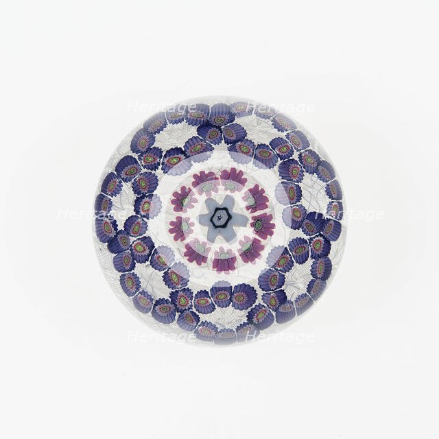 Paperweight, France, c. 1845/60. Creator: Clichy Glassworks.