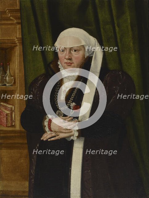 Portrait of a Woman with Pinks, c1540. Creator: Unknown.