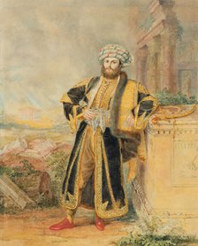 Portrait of His Excellency Alexandros Mavrokordatos (1791-1865) als a Greek freedom fighter in Turki