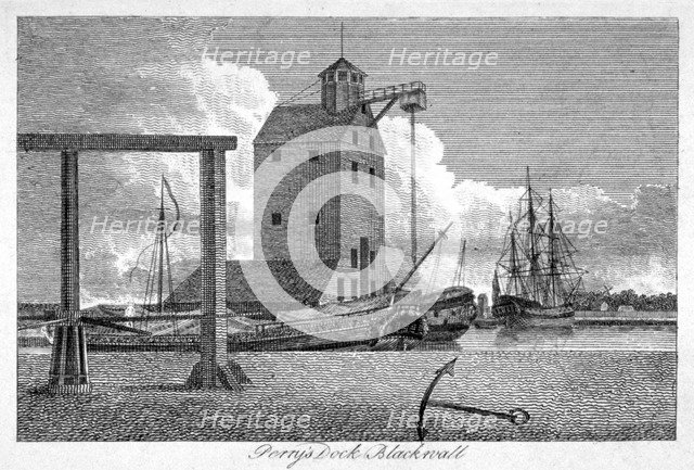 Brunswick Dock, Blackwall, London, c1800.                Artist: Anon