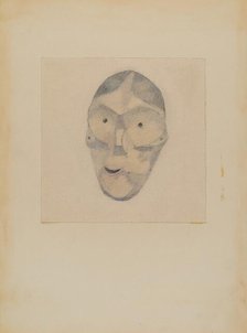 Wooden Mask, 1935/1942. Creator: Margaret Knapp.