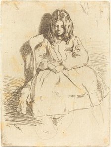 Annie Seated, 1858. Creator: James Abbott McNeill Whistler.
