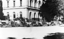 Brisbane's First Taxis, 1908. Creator: Unknown.