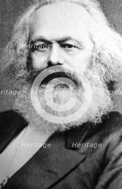 Karl Marx, German political, social and economic theorist, 19th century. Artist: Unknown