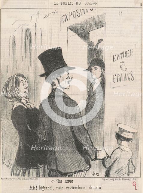 Le jeudi, 19th century. Creator: Honore Daumier.