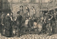'A Play in a London Inn Yard, In the Time of Queen Elizabeth', c1873. Creator: Swain.