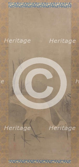 White Heron (Shirosagi zu), early 17th century. Creator: Tawaraya Sotatsu.