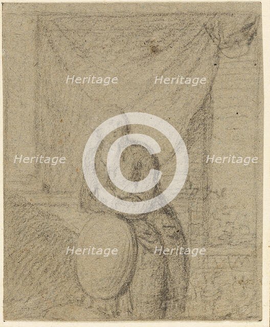 Portrait of a Man Standing in Front of Window, n.d. Creator: Benjamin West.