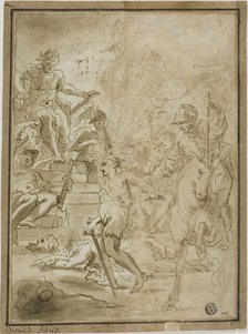 Beheading of Male Saint in Presence of Roman Ruler, n.d. Creator: Cornelis Schut I.