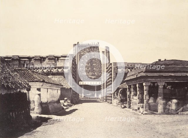 Madura: The Roya Gopuram from the East, January-March 1858. Creator: Captain Linnaeus Tripe.