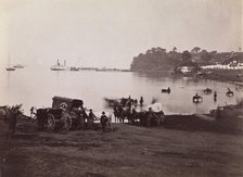 Belle Plain. Distant View of Landing, 1864. Creators: Tim O'Sullivan, James Gardner.