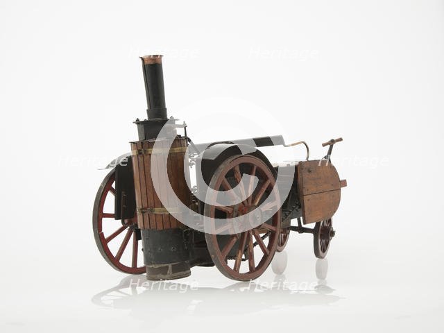 1868 Knight Steam carriage scale model. Creator: Unknown.