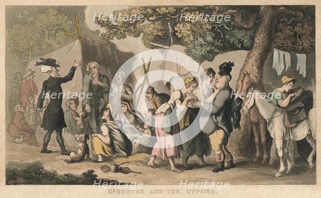 'Dr Syntax and the Gypsies', 1820. Artist: Thomas Rowlandson.