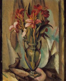 Flowers in a Handled Vase, between c1919 and c1922. Creator: Edward Middleton Manigault.