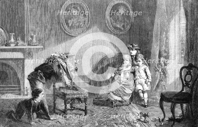 "The Photographer", by W. Bromley, in the Exhibition of the Society of British Artists, 1864. Creator: W Thomas.