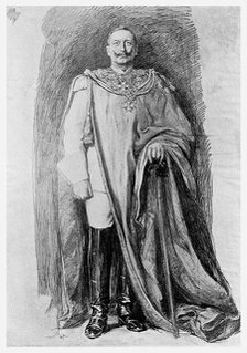Study for the enamel portrait of Emperor Wilhelm II of Germany, 1901. Artist: Unknown