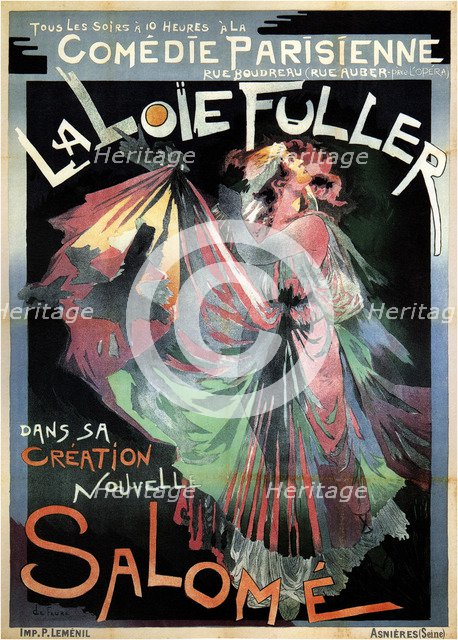 Loïe Fuller as Salomé, 1895. Artist: Feure, Georges de (1868–1928)