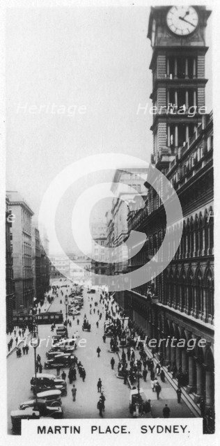 Martin Place, Sydney, 1928. Artist: Unknown