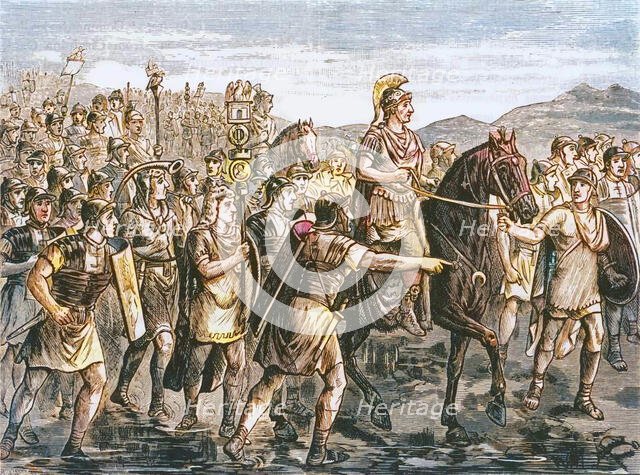 'Caesar Crossing the Rubicon', 1890.   Creator: Unknown.