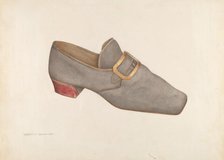 Man's Shoe, 1941. Creator: Dorothy Dwin.