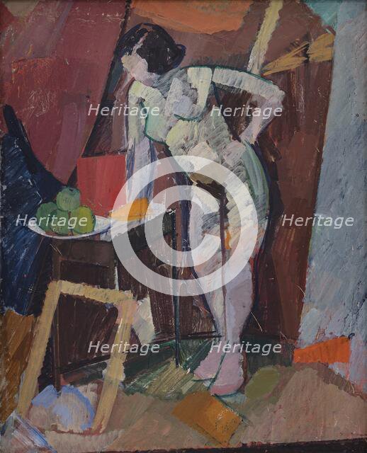 Standing Female Nude, 1923. Creator: Edvard Weie.