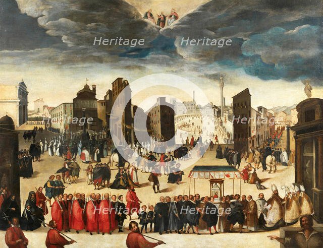 The procession celebrating the consecration of the Insigne Collegiata di Santa Maria, Oct 23, 1611. Creator: Gregori, Antonio (Antonio di Taddeo) (1583-1646).