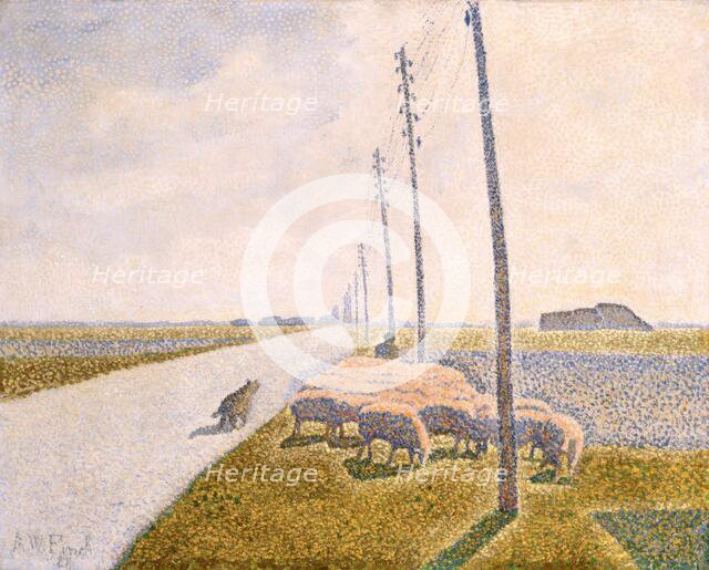 The Road to Nieuport, 1888. Creator: Alfred William Finch.