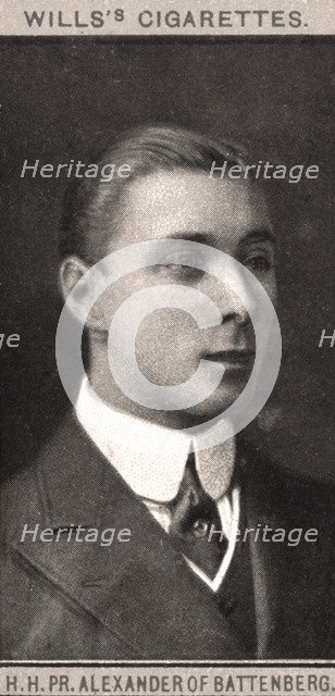 H.H, PR. Alexander of Battenberg, 1908.Artist: WD & HO Wills