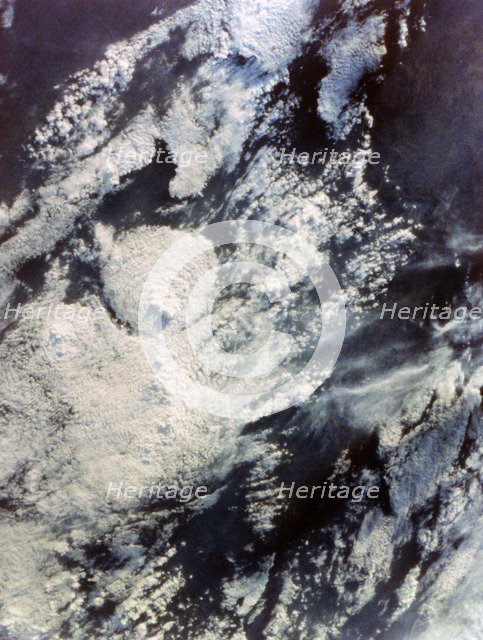 Earth from space - clouds over Mexico and Guatemala, second Space Shuttle flight, 1981. Creator: NASA.