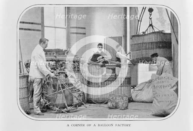 The interior of Spencer's Balloon factory, Highbury, London, c1900. Artist: Unknown