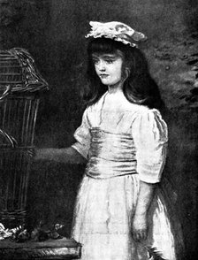 Pictures from the New Gallery: The Empty Cage - Sir John Millais, Bart., R.A., 1895. Creator: George Meisenbach.