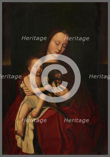 Virgin and Child with a Parrot, after Jan van Eyck. Creator: Unknown.