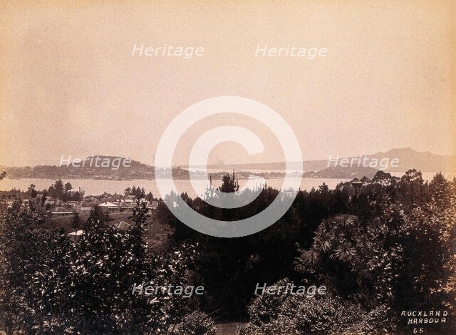 Auckland, New Zealand: part of Auckland harbour, 19th century. Creator: Unknown.