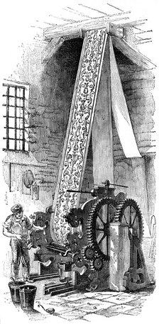 Cylinder printing machine, 1886. Artist: Unknown