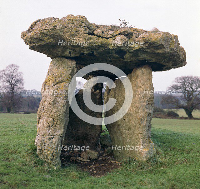 St Lythan's burial chamber. Artist: Unknown