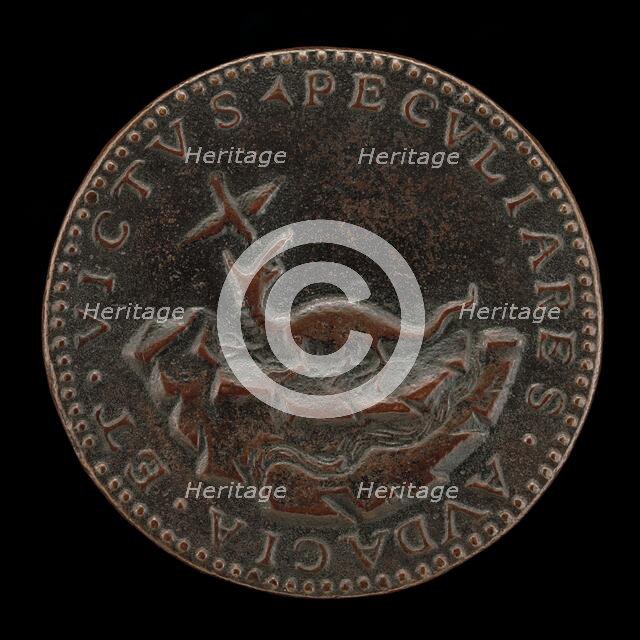 Crocodile and Trochilus [reverse]. Creator: Battista d'Elia da Genova.