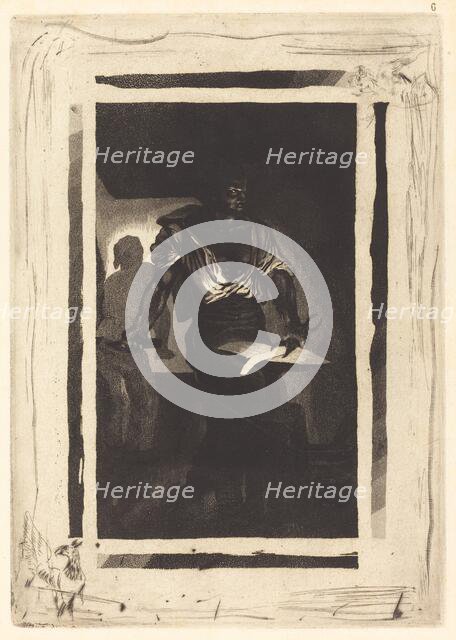 A Blacksmith (Un Forgeron), 1833. Creator: Eugene Delacroix.