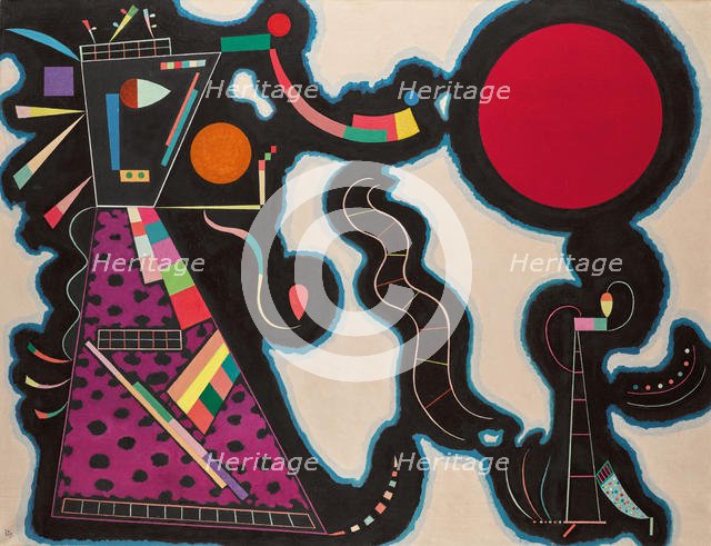 Le Rond rouge, 1939. Creator: Kandinsky, Wassily Vasilyevich (1866-1944).