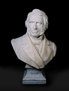 Portrait Bust of John Ruskin, 1881. Artist: Joseph Edgar Boehm.