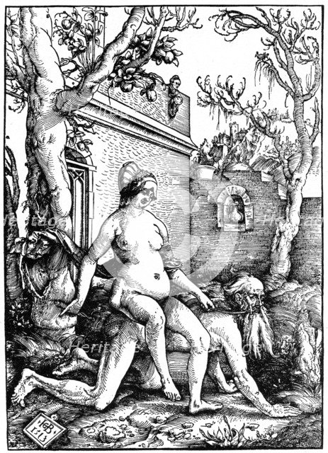 Aristotle and Phyllis, 1513 (1964). Artist: Anon